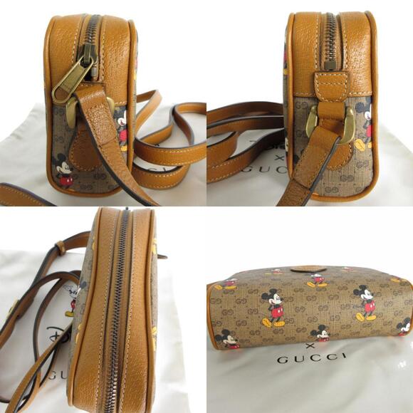 GUCCI Authentic Brown Leather Shoulder Bag - Picture 3 of 5